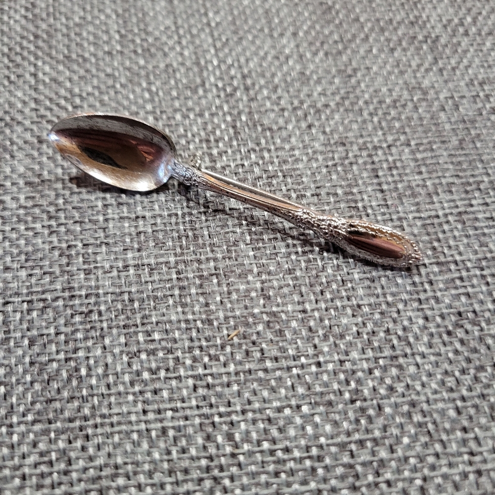 Elegant Silver Spoon Brooch